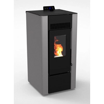 Pelletofen Monoblock belüftet 6 KW Efesto Anthrazit C-Line