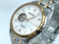 SEIKO PRESAGE Automatic Watch Open heart Sapphire crystal Silver Dial 4R38-02D0