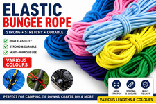 Elastic Bungee Rope Shock Cord Tie Down Elastic Return of at Least 100%