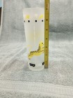 Vintage Libbey Frosted Highball Glass Carousel Yellow Leopard Merry-go-round — photo 7