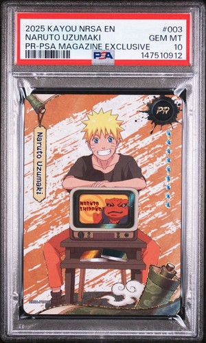 PSA 10 Naruto Uzumaki PSA Magazine Exclusive NRSA-PR-003 Kayou 2025 USA Promo