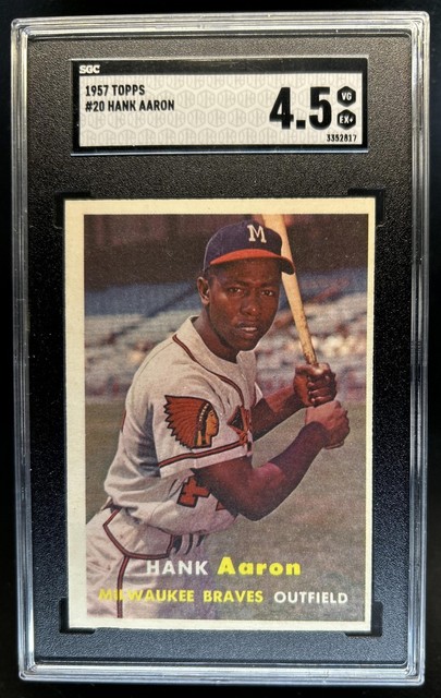 1957 Topps Hank Aaron #20 SGC 4.5