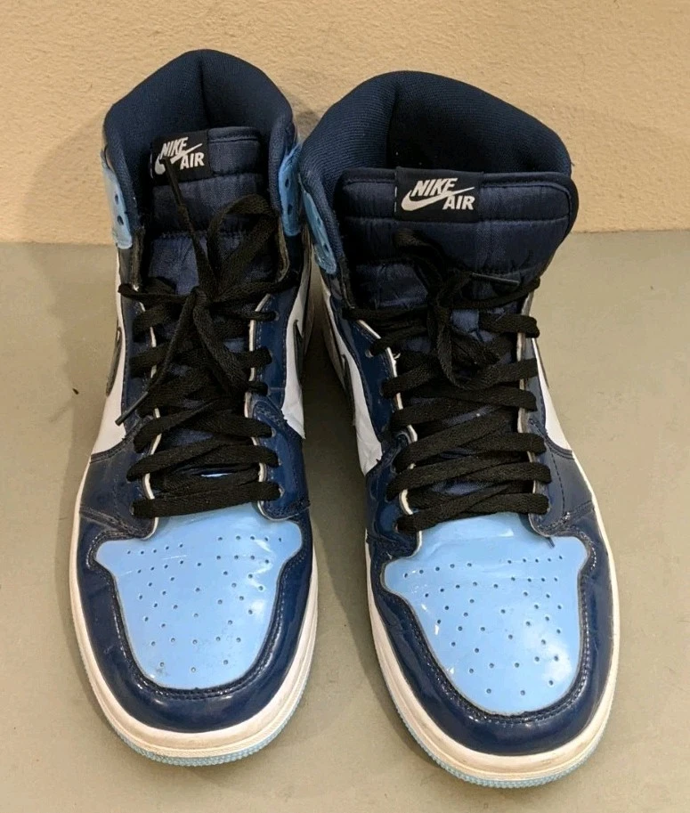 Nike Air Jordan 1 Retro Alto OG Azul Frío Para Mujer Zapatos BB Talla 13 CD0461-401 Foto 2 de 4