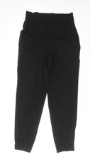 H&M Mama Black Maternity Leggings Women’s UK M High Waist Stretch