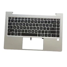 Replacement Laptop Upper Case Palmrest Backlit Keyboard Assembly Part for HP 