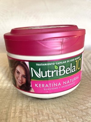 NutriBela10 Keratina Natural Hair Treatment Cream Mask 300g Argan Coconut