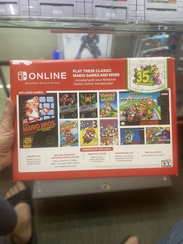 Super Mario Bros 35th Anniversary Edition Nintendo 15x11 Hard cardboard(Rare)