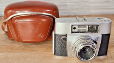 VTG Agfa Color Apotar Super Solina Color Film German Camera Brown hard Case