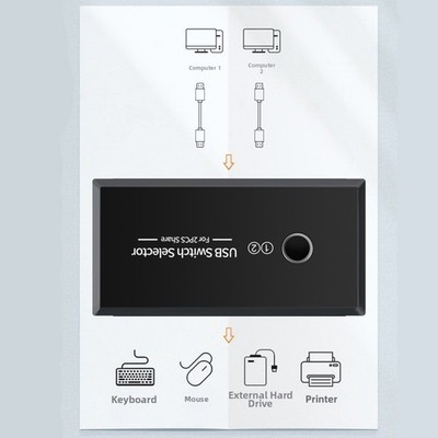 USB 3.0 4 to 2 Manual Sharing Switch für Dual Computer USB Peripheriegeräte