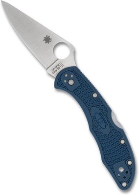 Spyderco Delica 4 Pocket Knife 2.9 Inch CPM SPY27 Blue FRN Handle Knife