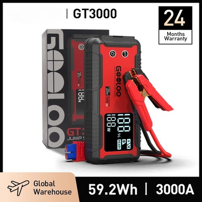 #ad New 3000A Car Jump Starter 16000mAh Power Bank Charger Booster 12V Auto Starting $209.93