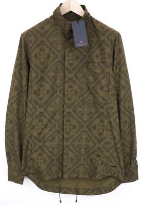 Scotch & Soda Ams Couture Herrenjacke S Grüner Baumwollmischung Muster Leicht
