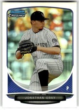2013 Bowman Draft Picks & Prospects Jonathan Gray Chrome Refractors #BDPP26