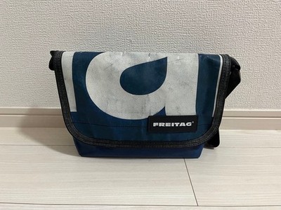 FREITAG F41 HAWAII FIVE-0 Messenger Shoulder Bag in Blue White USED Good Cond !!