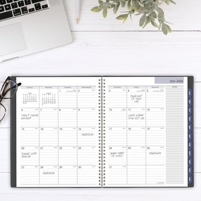 AT-A-GLANCE 2025-2026 Academic Monthly 8-1/2'' x 11'' Charcoal (AYC47045)