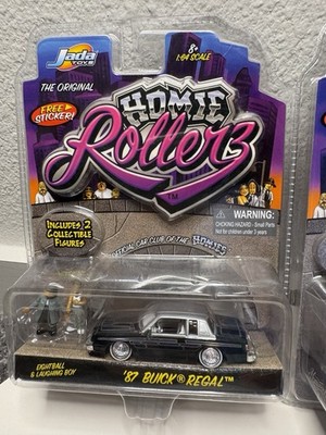 ミニカー Jada Toys 1/24 Homie Rollerz 87 Buick Jada Homie Rollerz 87' Buick Regal Eightbal & '64 Chevy Impala Ice