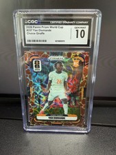 2026 Panini prizm world cup-Choice Giraffe SSP-RC Yan Diomande #257-CGC 10