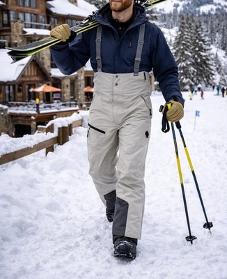 Stio Mens Environ Bib Ski Snowboard Pants Alloy Waterproof Breathable $469