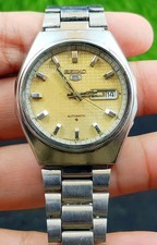 Vintage Of Seiko 5 Automatic Jewels Men Watch Day Date Japan Made
