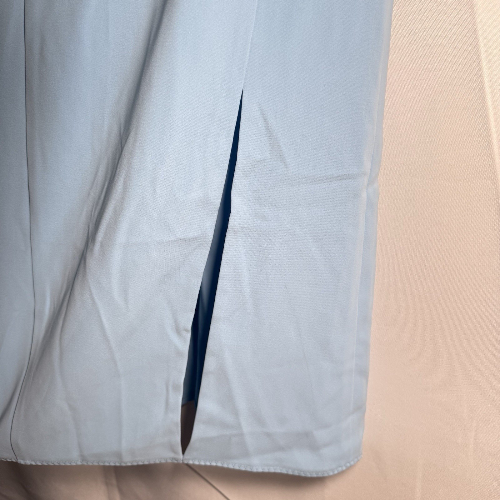 NWT Gianni Versace Light Blue Solid Pattern Dress Modello A78584 Size 36/ USA 2 thumbnail 14