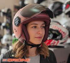 CASCO JET ORIGINE GARDA ROSA SCOOTER VESPA VINTAGE MOTO DESIGN ITALIANO CHIC NEW