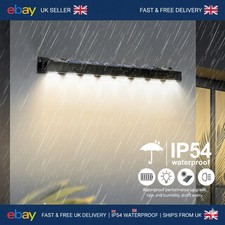 Solar Powered Wall Light Waterproof Outdoor Garden Lamp Sign Decoration UK