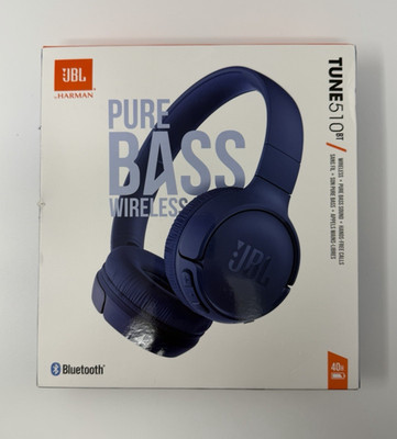 NEW AND SEALED JBL by Harman Tune 510BT Pure Bass Wireless Bluetooth Headphones