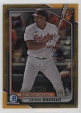 2024 Bowman Chrome Prospects Gold Refractor 30/50 Samuel Basallo #BCP-232 1k9t