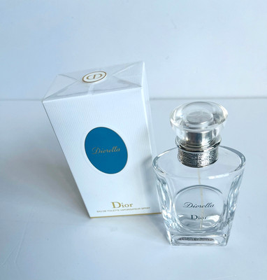 Dior leere Diorella Eau De Toilette Flakon Box & Plastikverpackung - Sammlerstück
