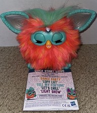 2023 Furby Coral Interactive Light Up Plush Toy Hasbro Tested  Working