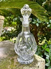 Vintage Waterford Crystal LISMORE Footed Brandy Decanter w/ Stopper ~ Signed