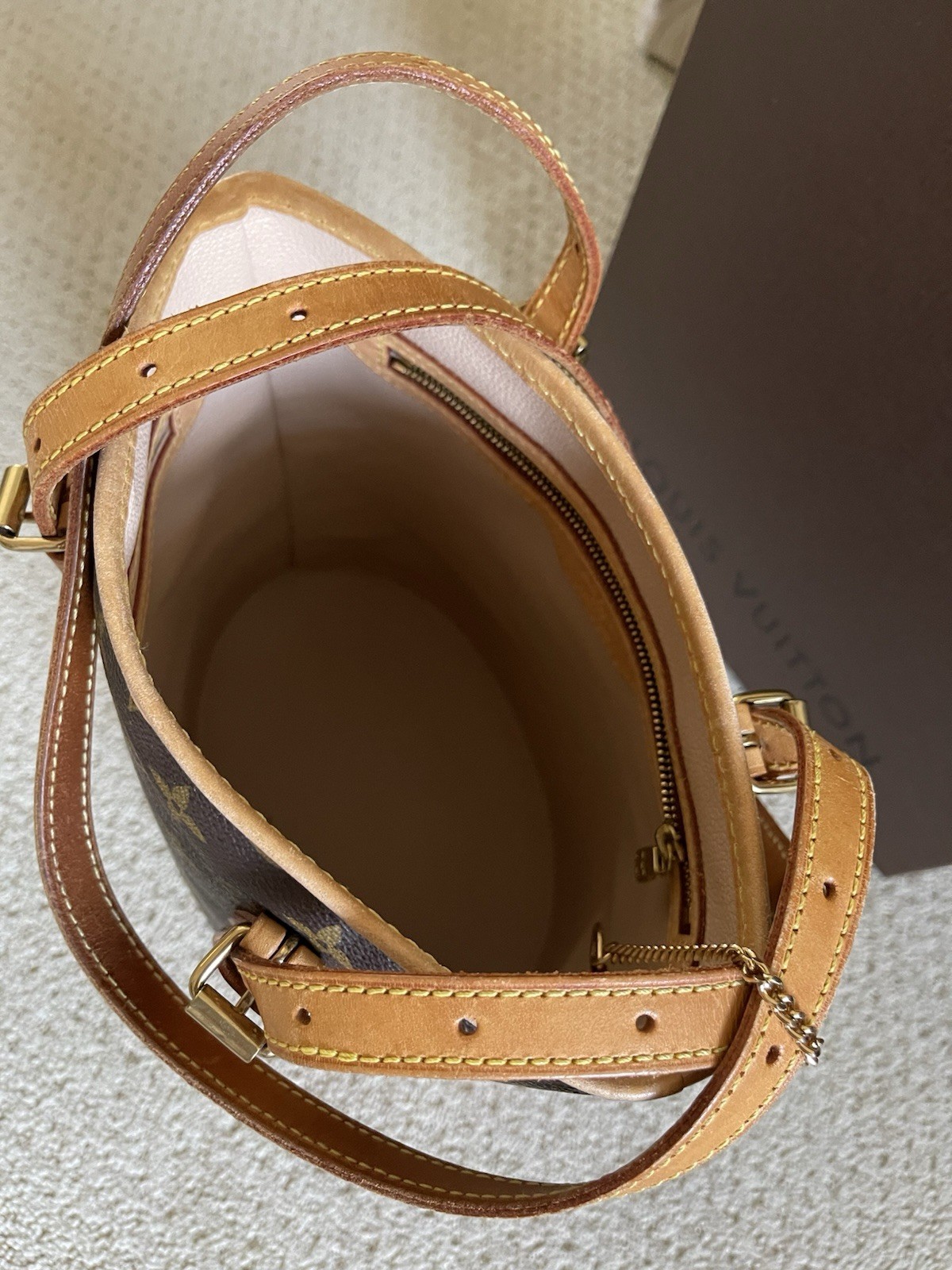 LOUIS VUITTON PETIT BUCKET MONOGRAM CANVAS SATCHE… - image 18