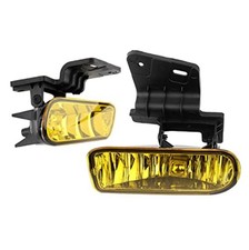 Fog Lights Assembly Pair Amber Polycarbonate Halogen 12v Front Bumper Driving Fog Lights Assembly Pair Amber Polycarbonate Halogen 12v Front Bumper Driving