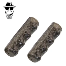 Original Lowrider Metallic Sparkle Flake Grips 7/8" x 95mm Sparkle Black Pair.