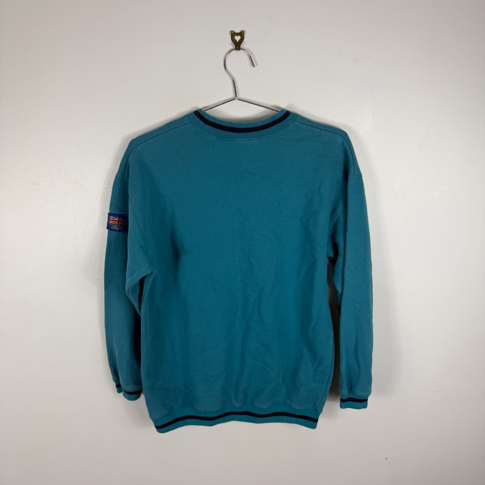 Women's VTG Girlguiding UK 2000's Y2K Teal Embroidered Size 12 Sweatshirt image 10