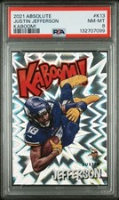 2021 Panini Absolute KABOOM! Vertical #K13 Justin Jefferson PSA 8 SSP
