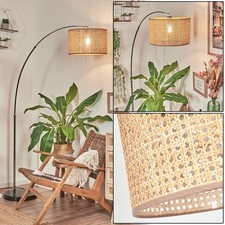 HOFSTEIN Barcos Stehlampe Standleuchte Standlampe Stehleuchte Bodenlampe Rattan