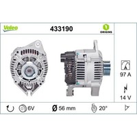 Generator Valeo 433190 Valeo Origins New Oe Technologie FüR CitroëN Fiat Lancia