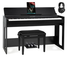 Pianoforte Digitale 88 Tasti Pesati Keyboard USB 3 Pedali Set Panchetta Nero
