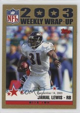 2004 Topps 2003 Weekly Wrap-Up Gold 261/499 Jamal Lewis #292 0rd2