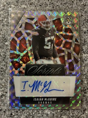 2025 Panini Mosaic Football - Scripts Isaiah McGuire #SCR-IME Autograph Browns