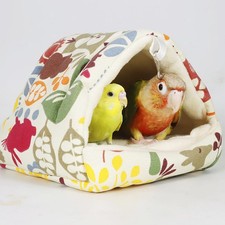 Warm Parrot Cage Hut Tent Hammock Birds Hanging Nest for Bluebirds Cockatoo