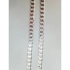 VFK White Unisex Cuban Link Chain 24'' – Stylish 20'' Necklace