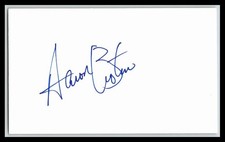 Aaron Broten 3 X 5 Index Card Autographed !!