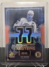 2025-26 UD SP GAME USED NHL MASTERS JERSEY BRUINS RAY BOURQUE 9/99 -O