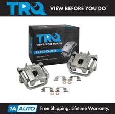 TRQ New Rear Disc Brake Caliper with Bracket & Hardware Pair for Nissan Rogue