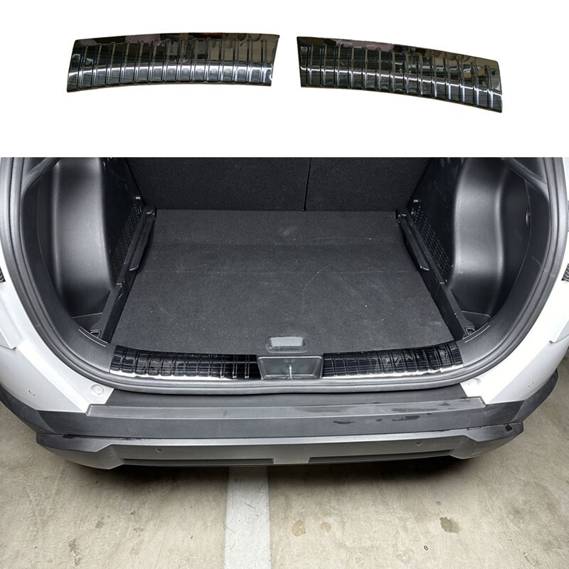 Black Stainless Rear Bumper Trunk Protector Guard Cover for Hyundai ...