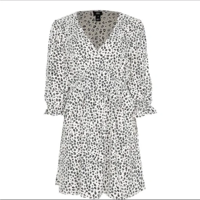 Robe River Island Noire Et Blanche Taille 14 - Polyester, Occasion Très Bon état - Style Droit Ou évasé, Régulier