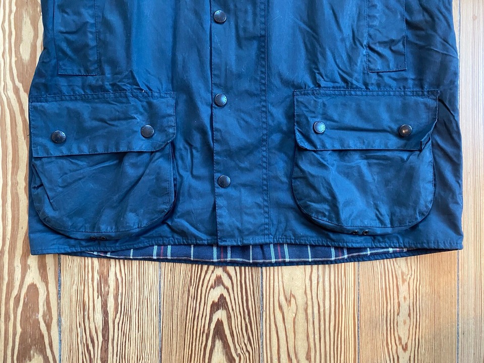Vintage Barbour A155 Beaufort Wax Jacket C42 / 107cm Made in England eBay