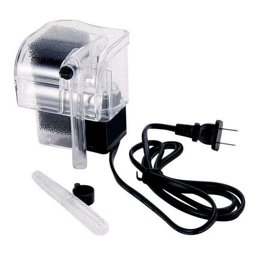 Aquarium Fish Tank Mini Waterfall Hang On External Oxygen Pump Water Filter USA - Picture 3 of 8